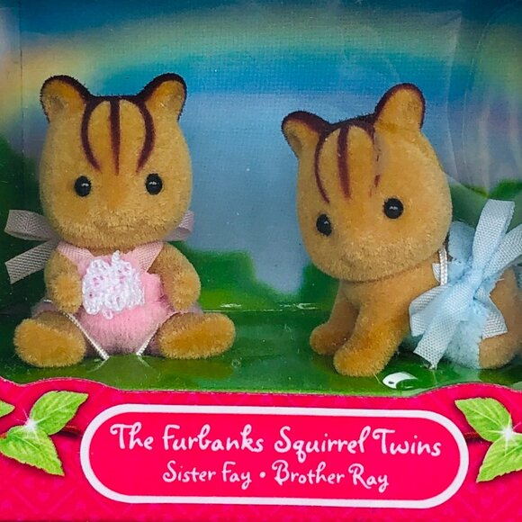 Calico Critters The Furbanks Squirrel Twins New in Box - Picture 9 of 11